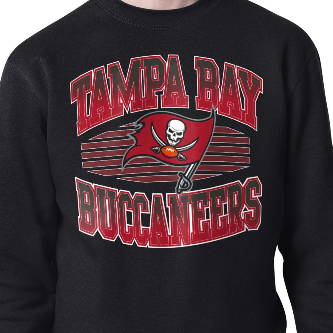 Tampa Bay Buccaneers Starter Team Grit Graphic Fleece Pullover Sweatshirt - Black - NFL
