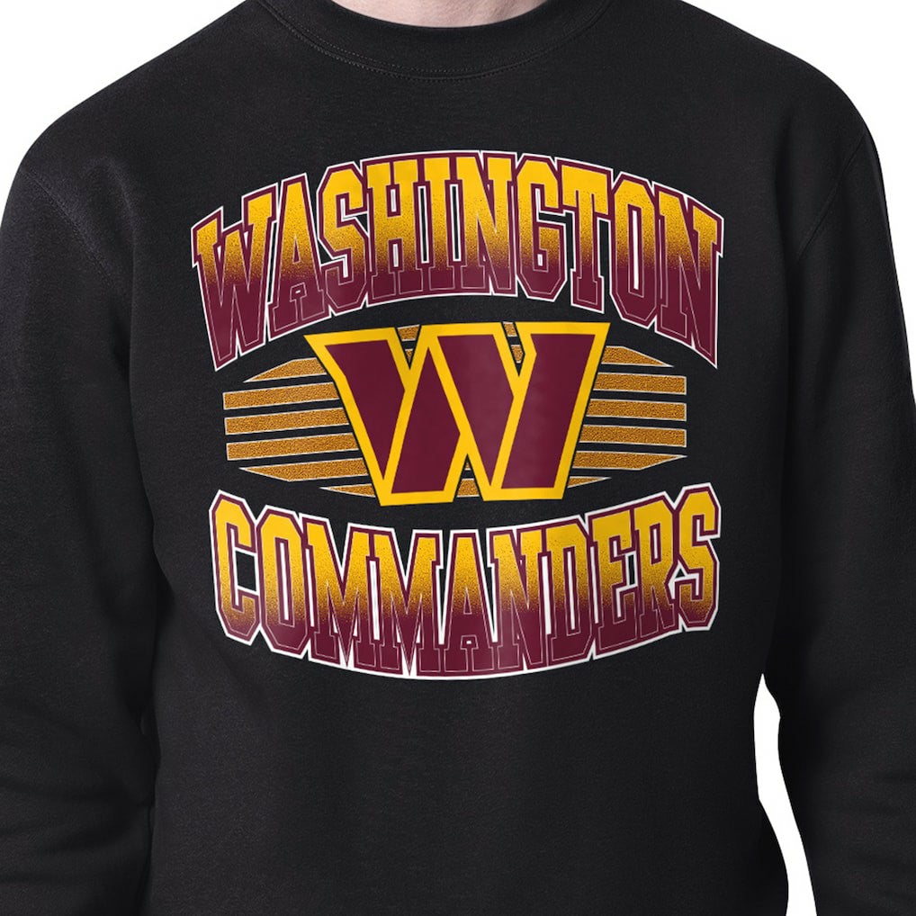 Washington Commanders Starter Team Grit Graphic Fleece Pullover Sweatshirt - Black - NFL