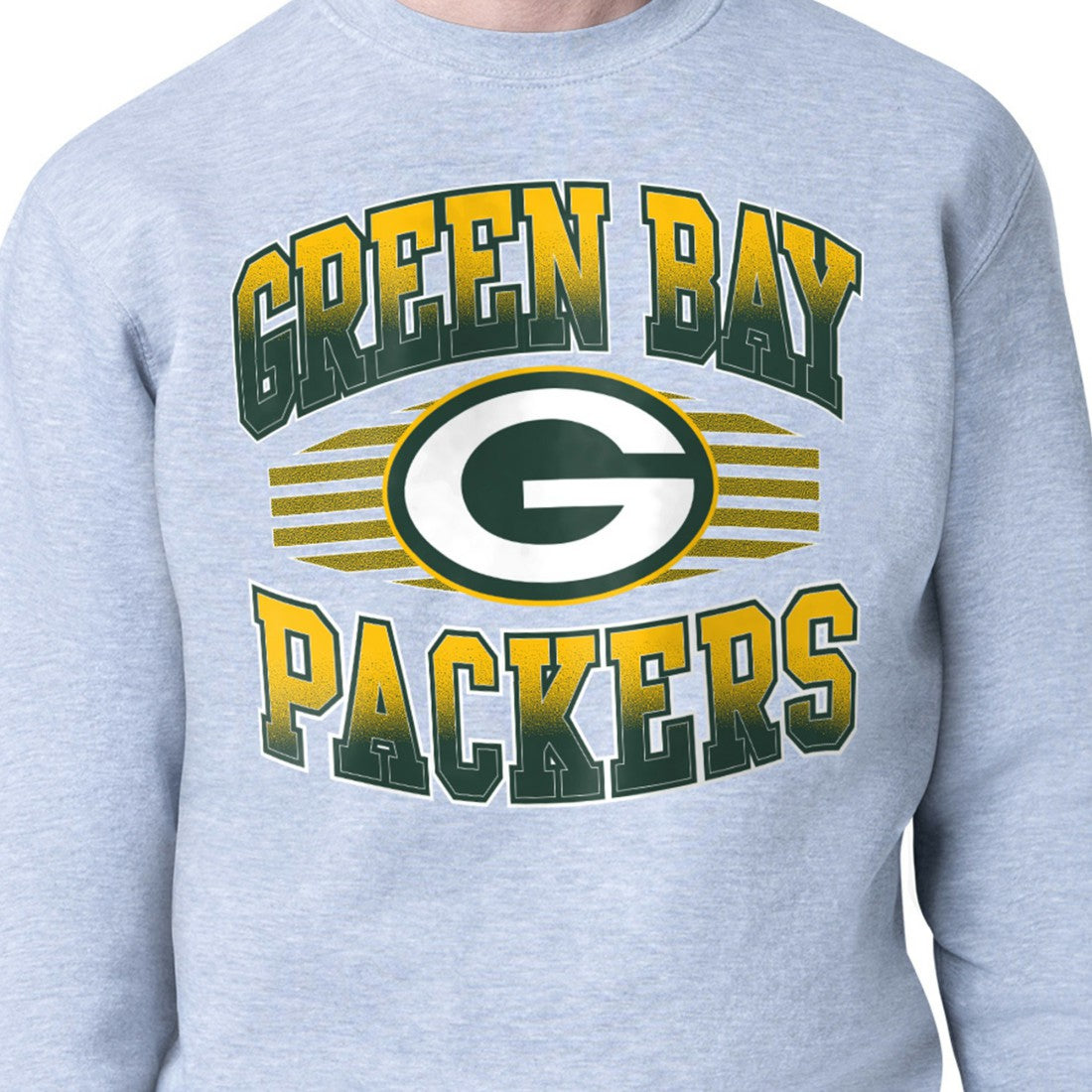 Green Bay Packers Starter Team Grit Graphic Fleece Pullover Sweatshirt - Heather Gray - NFL
