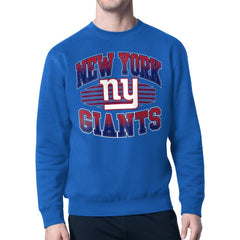 New York Giants Starter Team Grit Graphic Fleece Pullover Sweatshirt - Royal - NFL