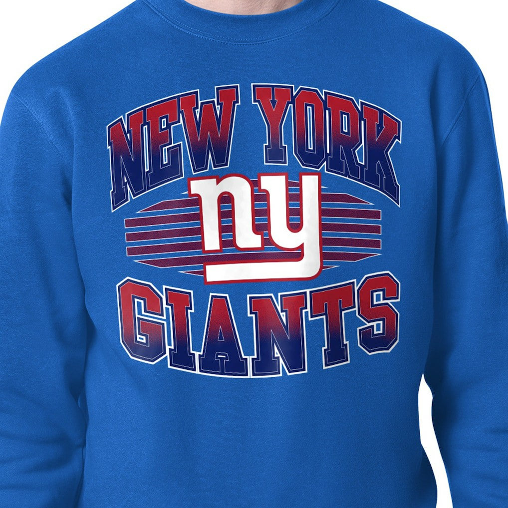 New York Giants Starter Team Grit Graphic Fleece Pullover Sweatshirt - Royal - NFL