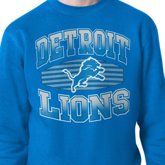 Detroit Lions Starter Team Grit Graphic Fleece Pullover Sweatshirt - Blue - NFL