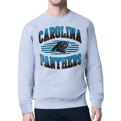 Carolina Panthers Starter Team Grit Graphic Fleece Pullover Sweatshirt - Heather Gray - NFL