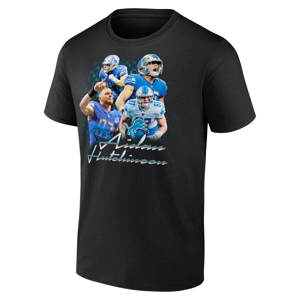 Aidan Hutchinson Detroit Lions Notorious Graphic T-Shirt - Black - NFL