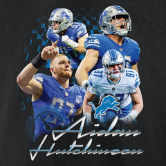 Aidan Hutchinson Detroit Lions Notorious Graphic T-Shirt - Black - NFL