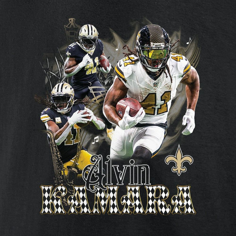 Alvin Kamara New Orleans Saints Notorious Graphic T-Shirt - Black - NFL