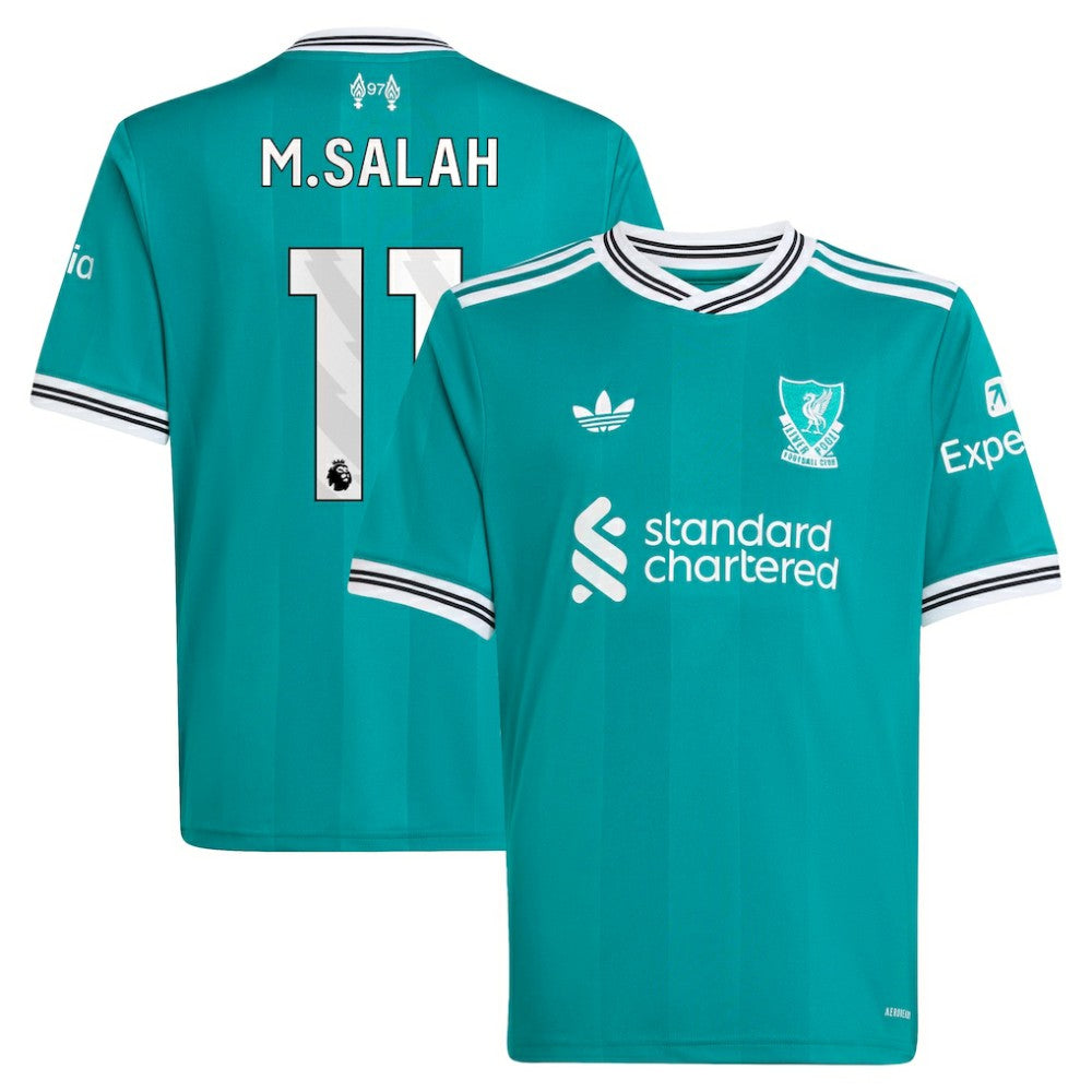 Adidas - Mohamed Salah Liverpool Youth 2025/26 Third Replica Player Jersey - Green
