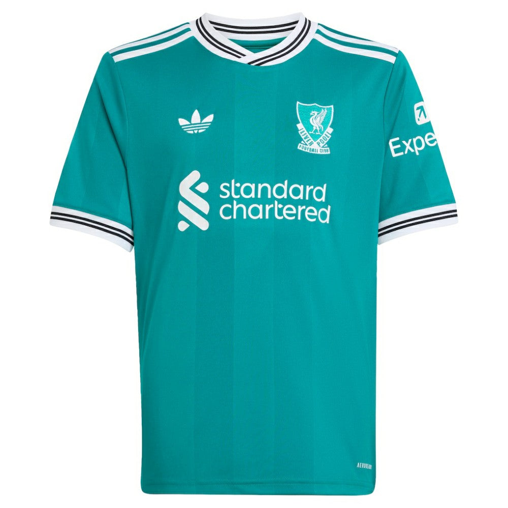 Adidas - Mohamed Salah Liverpool Youth 2025/26 Third Replica Player Jersey - Green