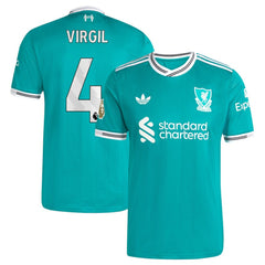 Adidas - Virgil van Dijk Liverpool 2025/26 Third Player Jersey - Green