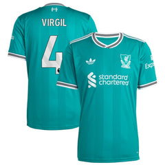 Adidas - Virgil van Dijk Liverpool 2025/26 Third Replica Player Jersey - Green