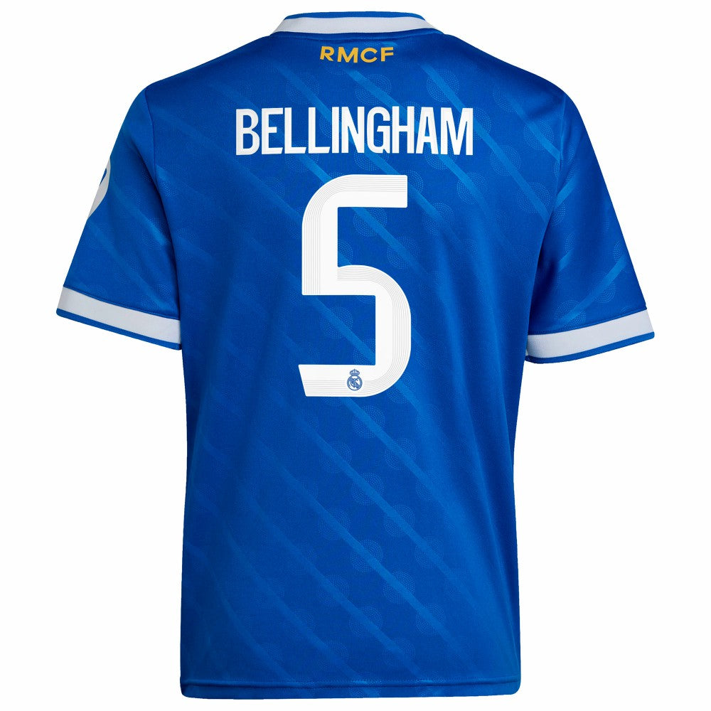 Adidas - Jude Bellingham Real Madrid Youth 2025/26 Third Replica Player Jersey - Blue