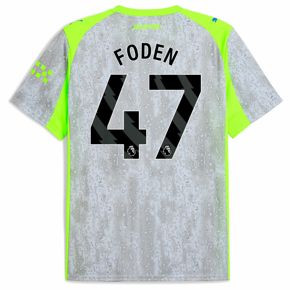 Puma - Manchester City 2025/26 Third Replica Jersey - Green/Neon Green