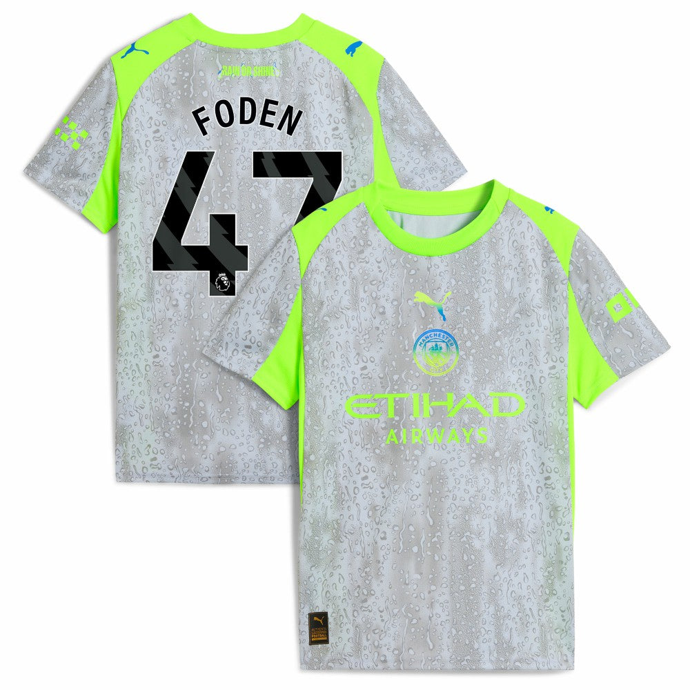 Puma - Manchester City Youth 2025/26 Third Replica Jersey - Green/Neon Green