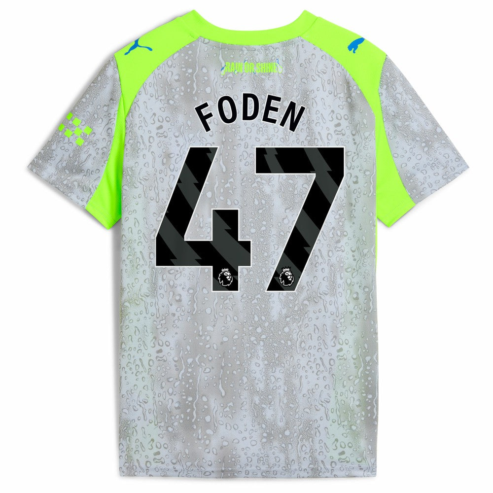 Puma - Manchester City Youth 2025/26 Third Replica Jersey - Green/Neon Green