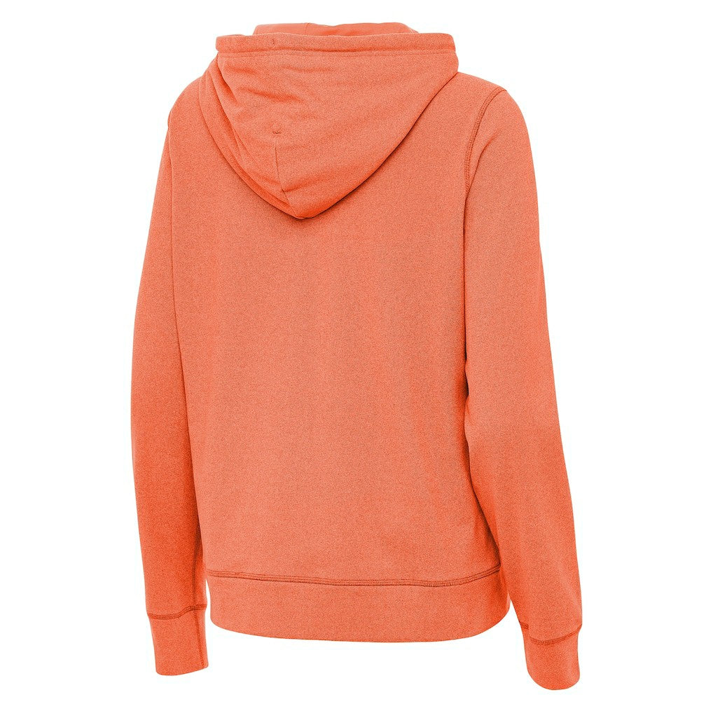 Cincinnati Bengals Antigua Women's Streak Justice Pullover Hoodie - Heather Orange - NFL