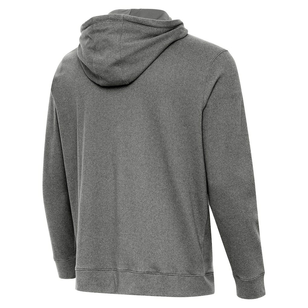 Cincinnati Bengals Antigua Streak Cloud Pullover Hoodie - Heather Black - NFL