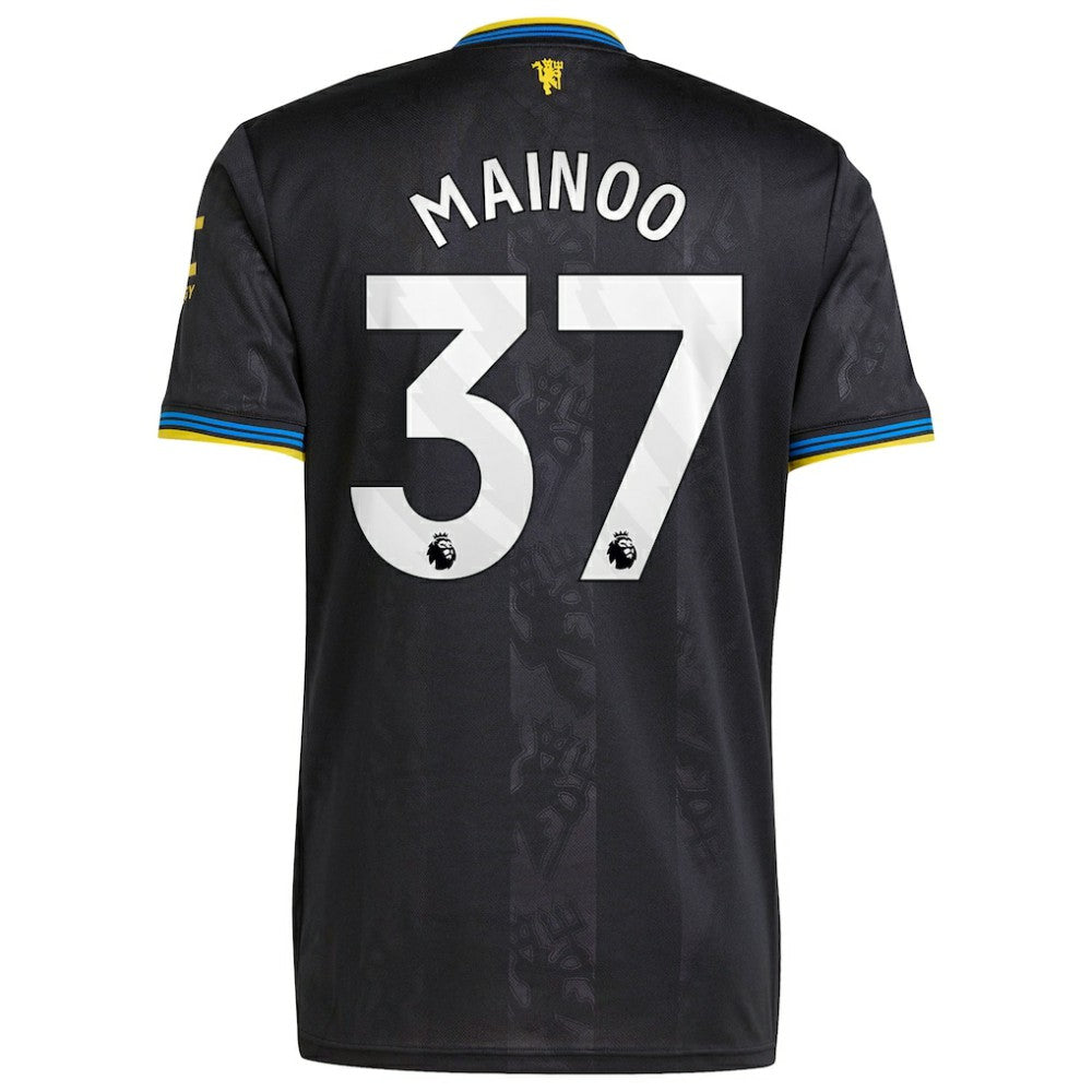 Adidas - Kobbie Mainoo Manchester United 2025/26 Third Replica Player Jersey - Black