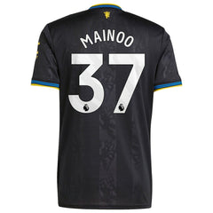 Adidas - Kobbie Mainoo Manchester United 2025/26 Third Replica Player Jersey - Black