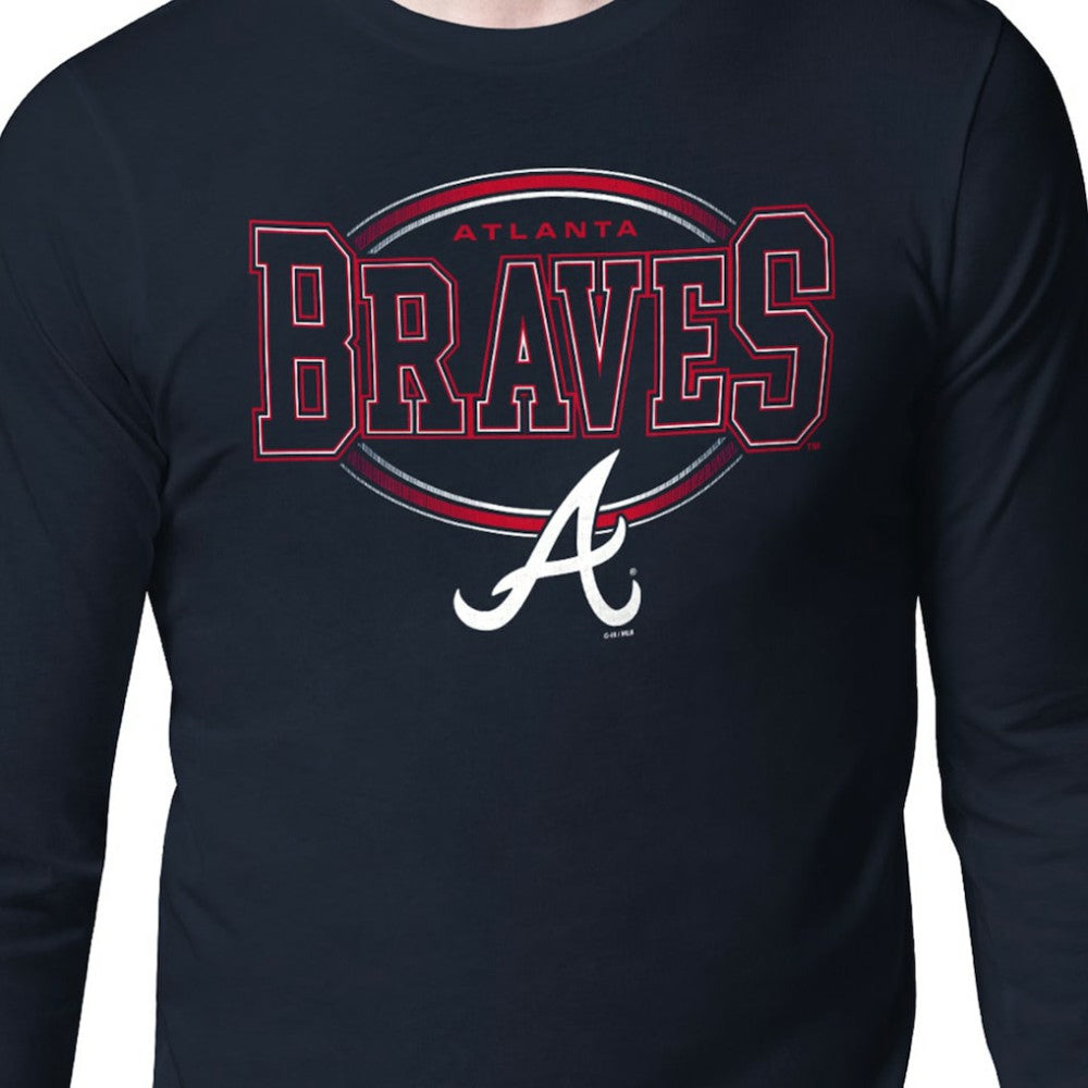 Atlanta Braves Starter Team Track Graphic Long Sleeve T-Shirt Outlet