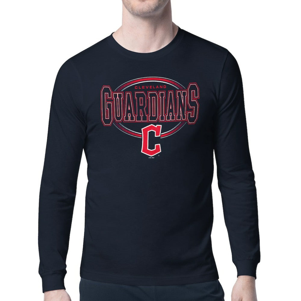 Cleveland Guardians Starter Team Track Graphic Long Sleeve T-Shirt for sale