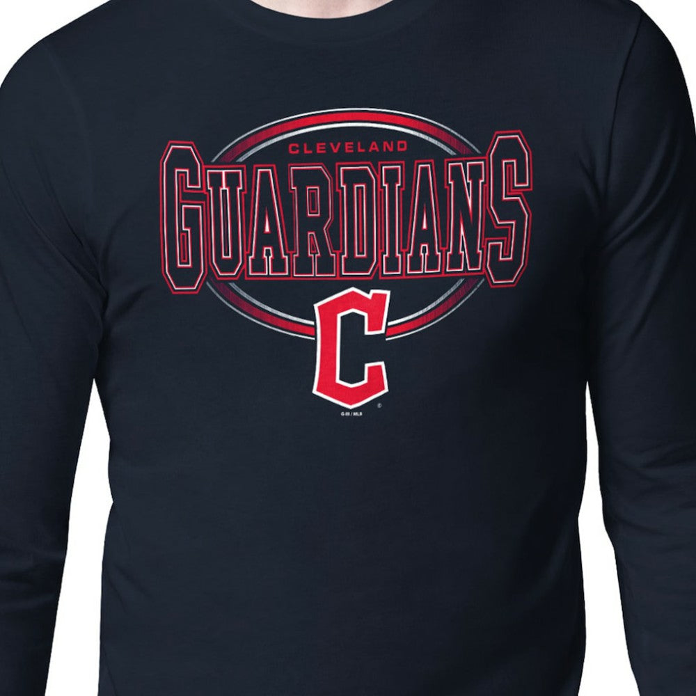 Cleveland Guardians Starter Team Track Graphic Long Sleeve T-Shirt for sale