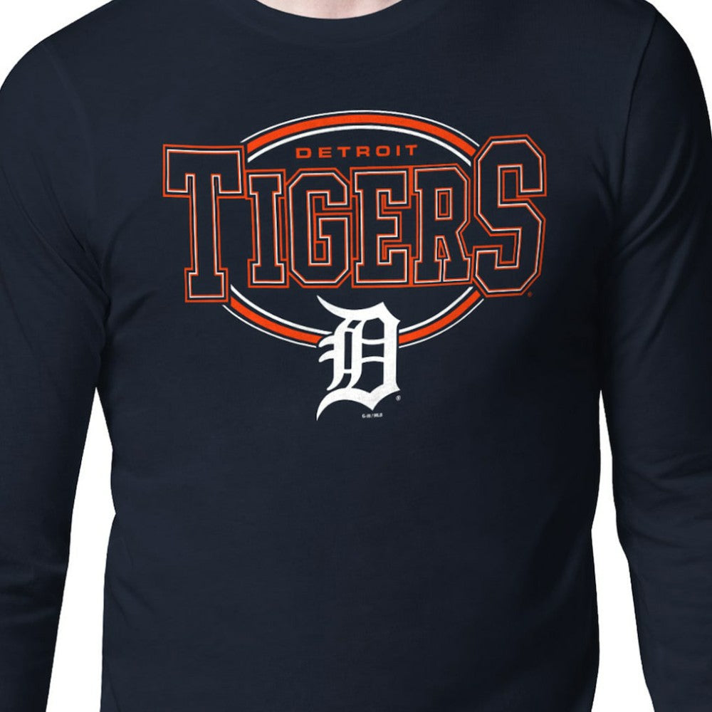Detroit Tigers Starter Team Track Graphic Long Sleeve T-Shirt for sale