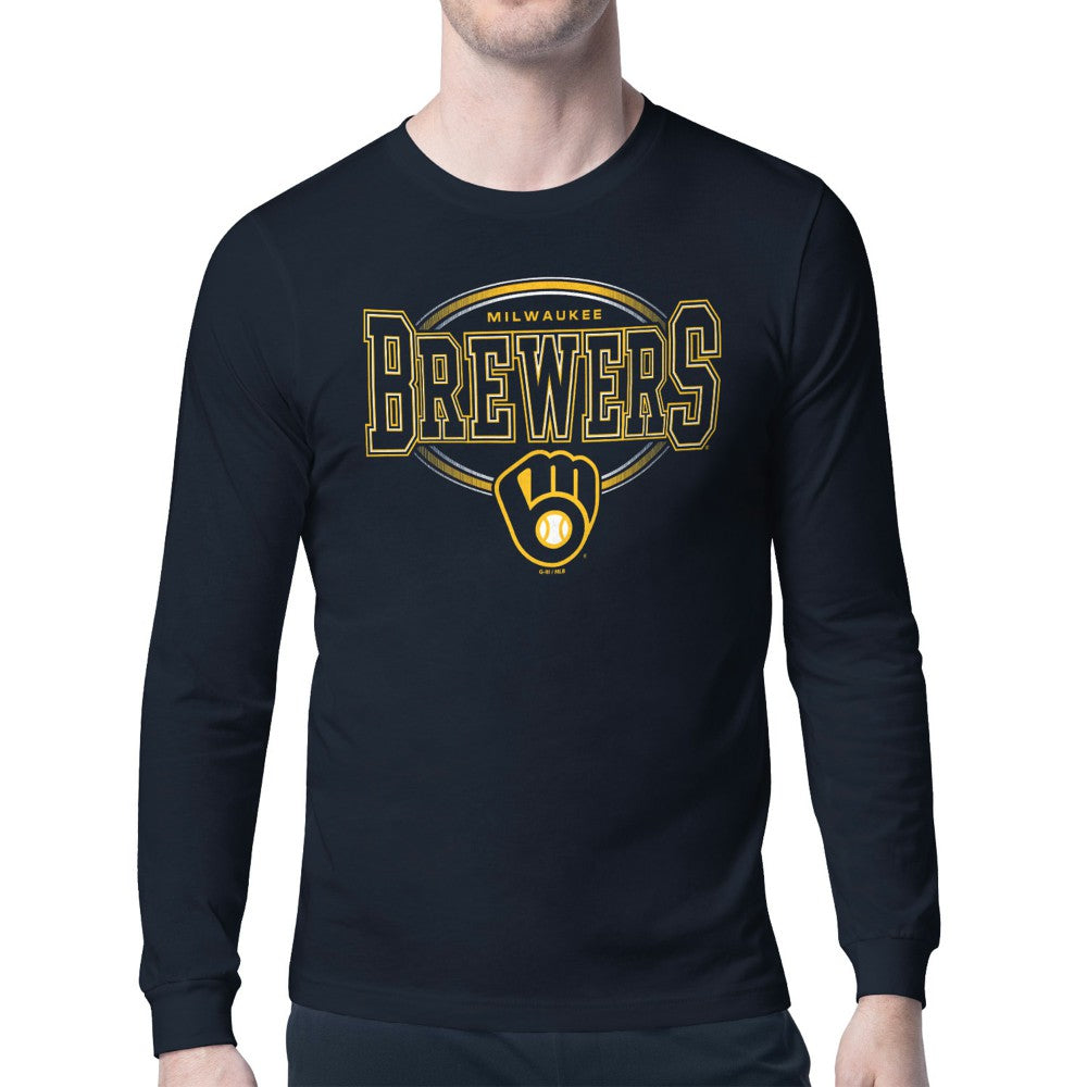 Milwaukee Brewers Starter Team Track Graphic Long Sleeve T-Shirt Near Me