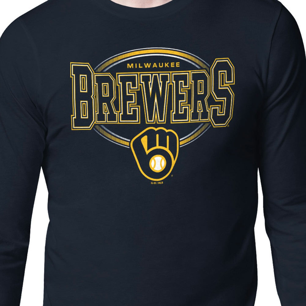 Milwaukee Brewers Starter Team Track Graphic Long Sleeve T-Shirt Near Me