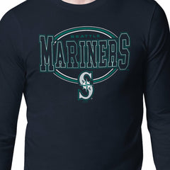 Seattle Mariners Starter Team Track Graphic Long Sleeve T-Shirt Outlet