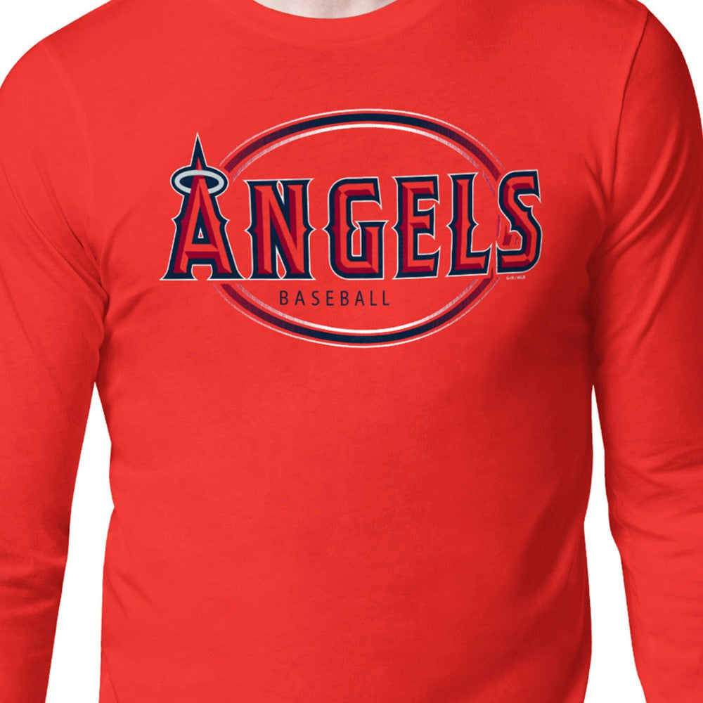 Los Angeles Angels Starter Team Track Graphic Long Sleeve T-Shirt Outlet