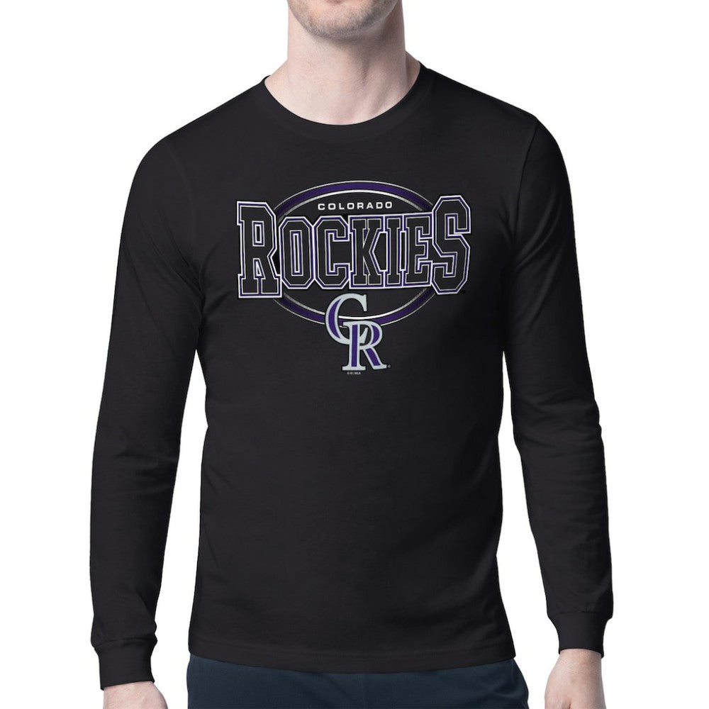 Colorado Rockies Starter Team Track Graphic Long Sleeve T-Shirt Near Me