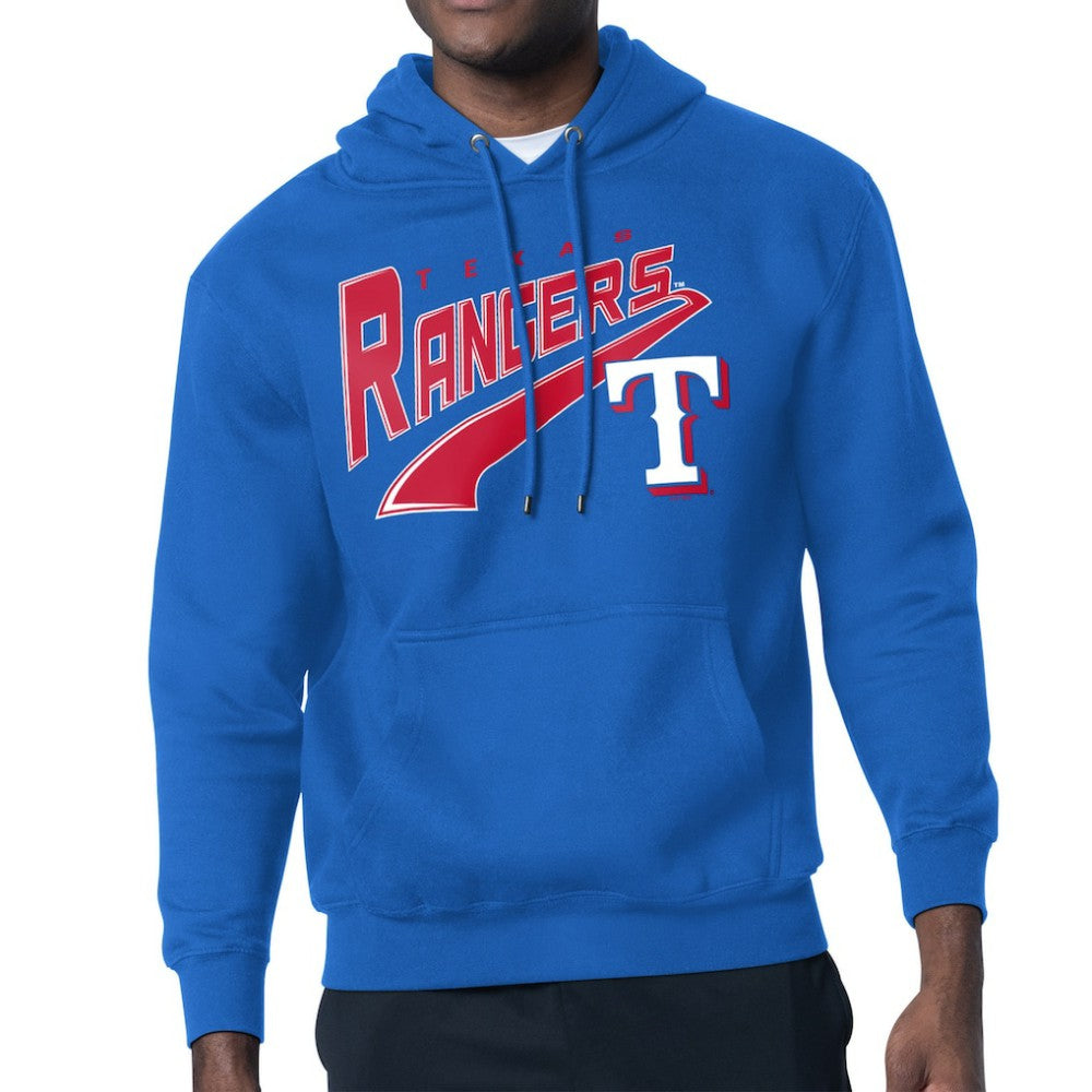 Texas Rangers Starter Modern Tailsweep Fleece Tri-Blend Pullover Hoodie Discount