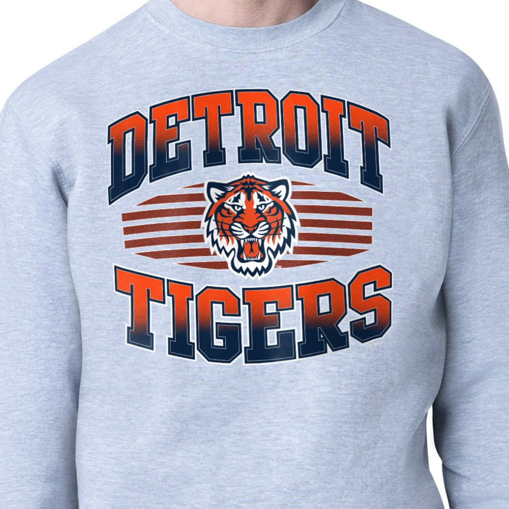 Detroit Tigers Starter Team Grit Graphic Fleece Pullover Sweatshirt Sale