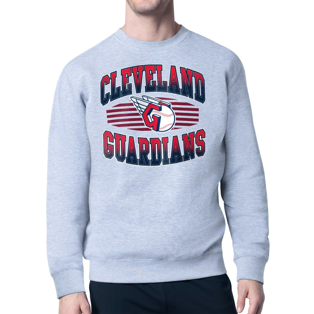 Cleveland Guardians Starter Team Grit Graphic Fleece Pullover Sweatshirt Online
