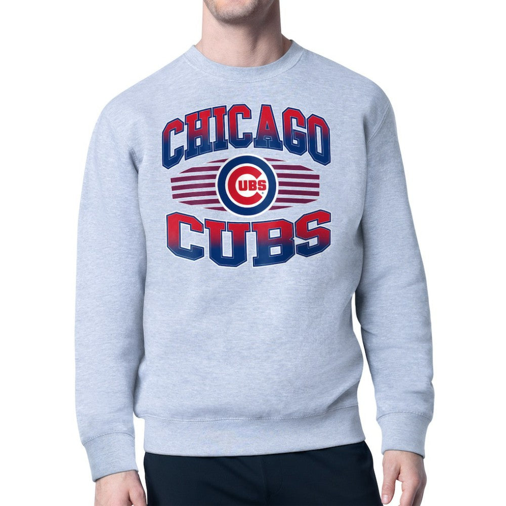 Chicago Cubs Starter Team Grit Graphic Fleece Pullover Sweatshirt for sale