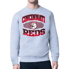 Cincinnati Reds Starter Team Grit Graphic Fleece Pullover Sweatshirt Outlet