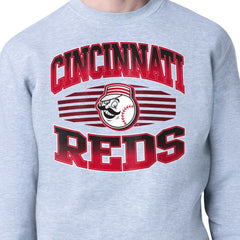 Cincinnati Reds Starter Team Grit Graphic Fleece Pullover Sweatshirt Outlet