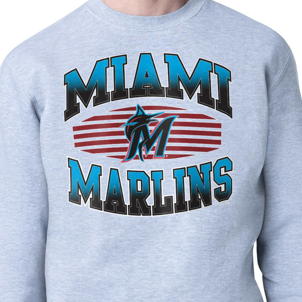 Miami Marlins Starter Team Grit Graphic Fleece Pullover Sweatshirt Near Me