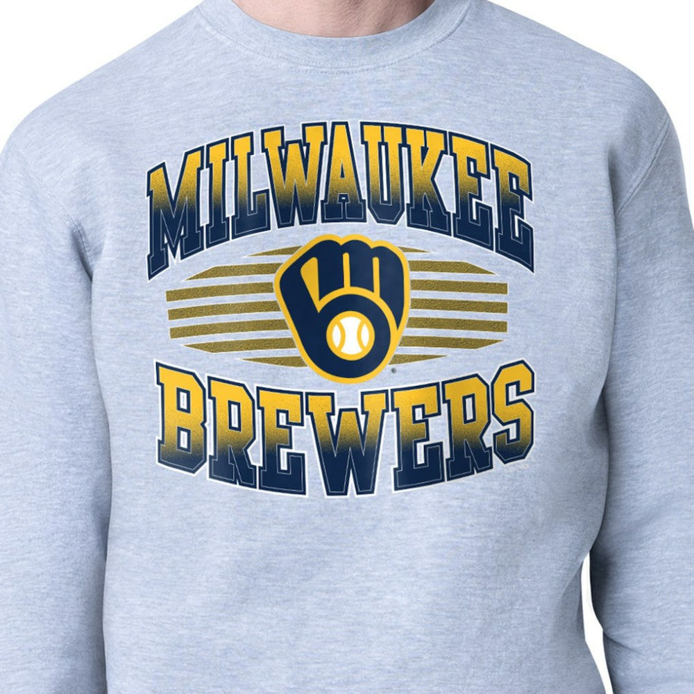 Milwaukee Brewers Starter Team Grit Graphic Fleece Pullover Sweatshirt for sale