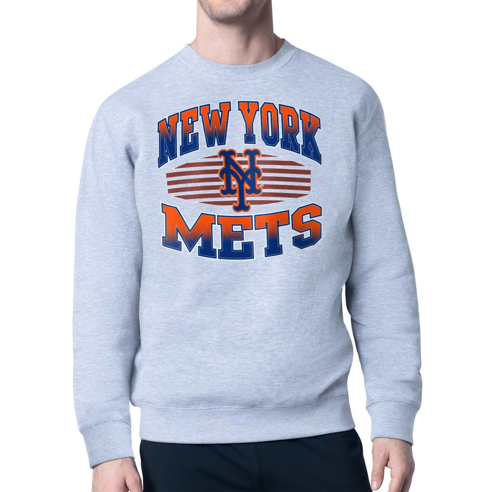 New York Mets Starter Team Grit Graphic Fleece Pullover Sweatshirt Sale