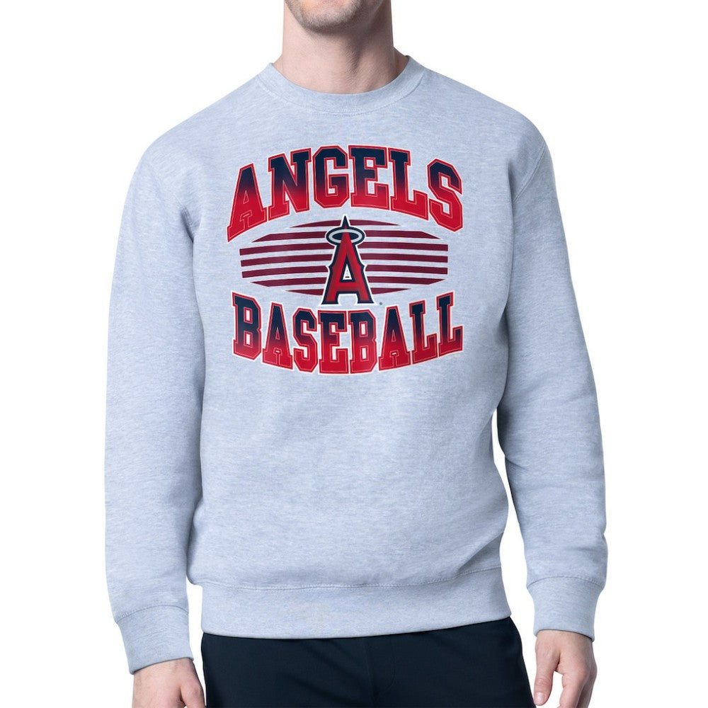 Los Angeles Angels Starter Team Grit Graphic Fleece Pullover Sweatshirt Sale