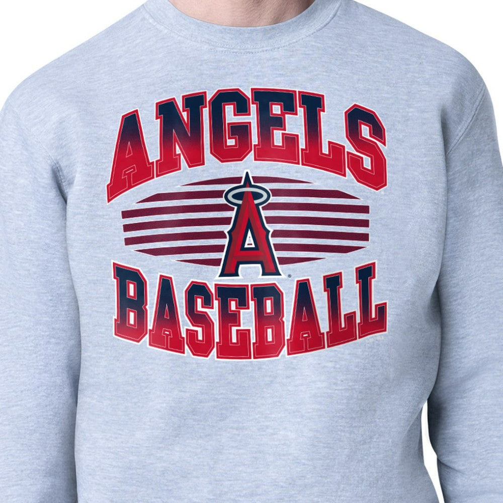 Los Angeles Angels Starter Team Grit Graphic Fleece Pullover Sweatshirt Sale