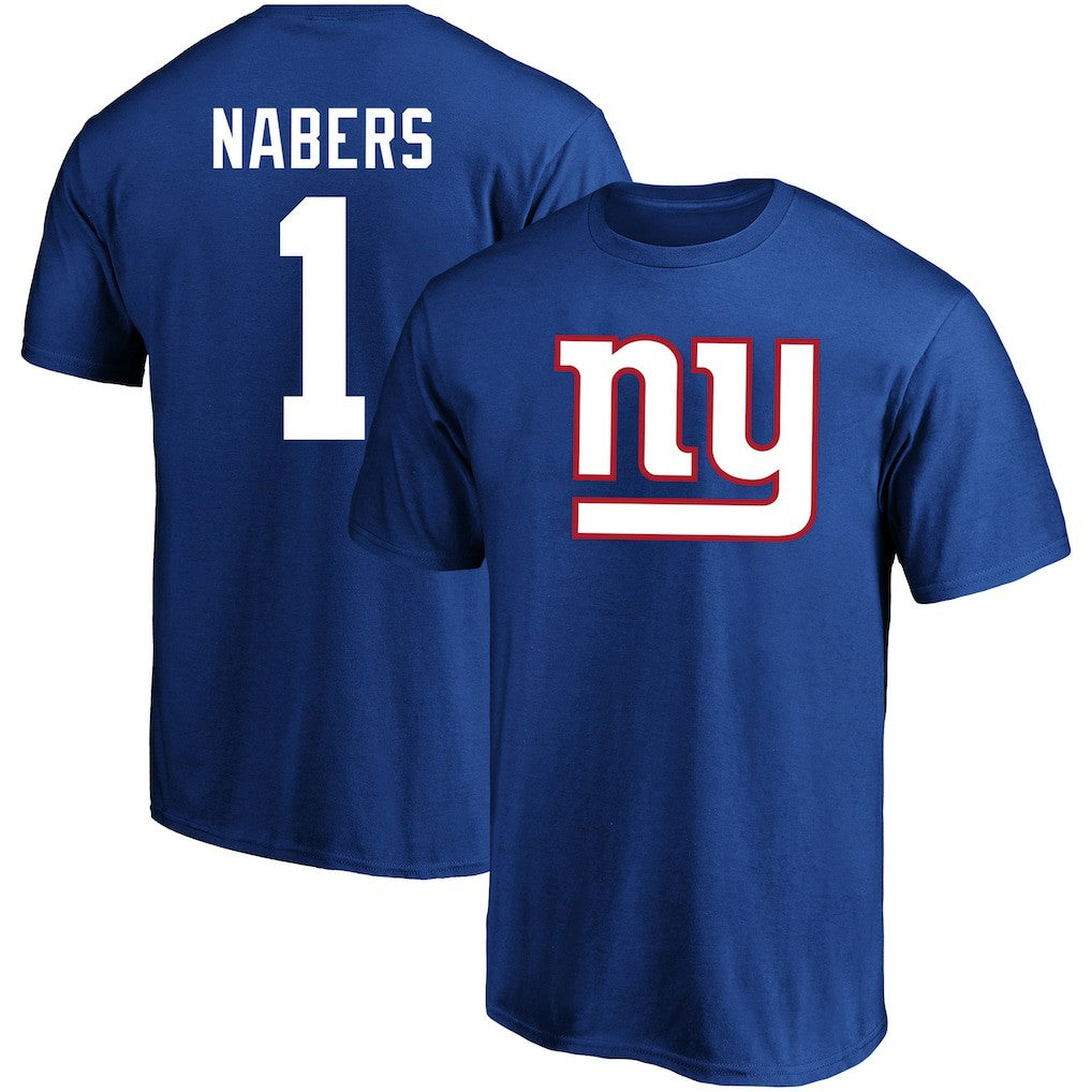 Malik Nabers New York Giants Big & Tall Player Name & Number T-Shirt - Royal - Fanatics