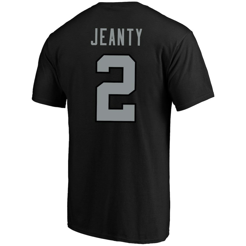 Ashton Jeanty Las Vegas Raiders Big & Tall Player Name & Number T-Shirt - Black - Fanatics