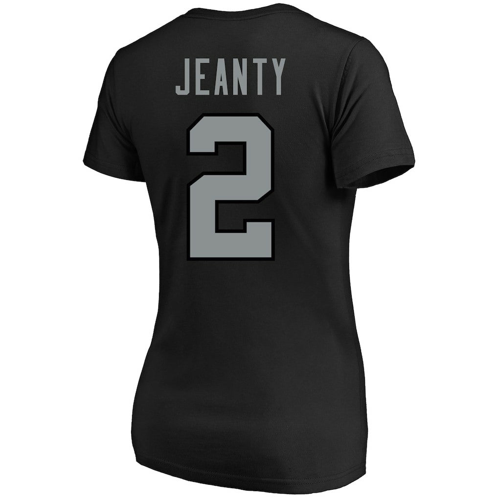 Ashton Jeanty Las Vegas Raiders Women's Plus Size Name & Number T-Shirt - Black - Fanatics