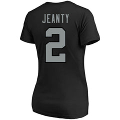 Ashton Jeanty Las Vegas Raiders Women's Plus Size Name & Number T-Shirt - Black - Fanatics