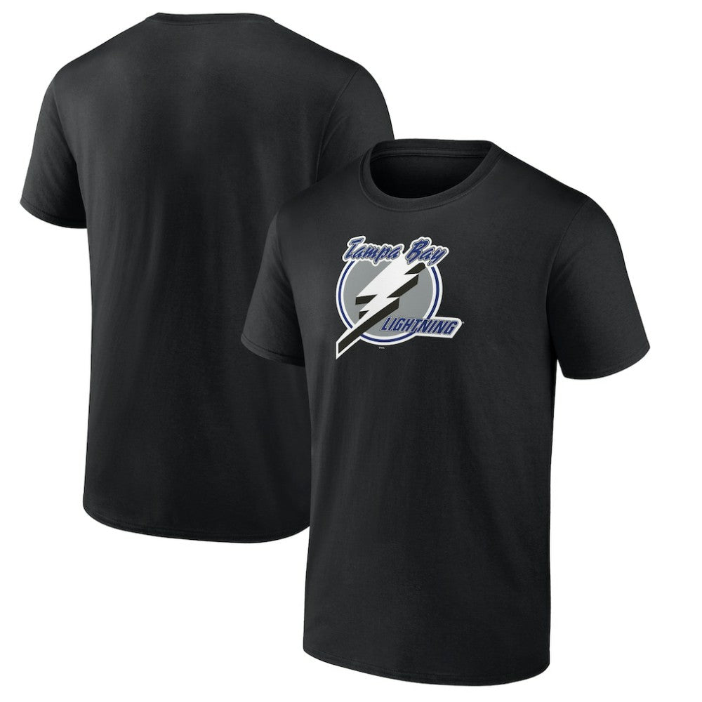 Tampa Bay Lightning Primary Logo T-Shirt - Black | NHL Lifestyle