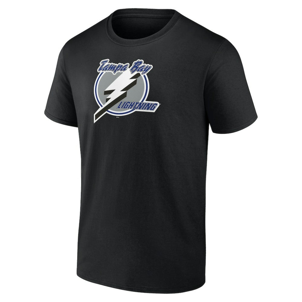 Tampa Bay Lightning Primary Logo T-Shirt - Black | NHL Lifestyle