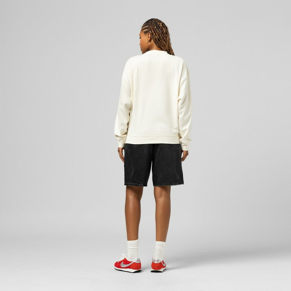 San Francisco 49ers Women's Tonal Arch Sweatshirt - Cream - Mitchell & Ness