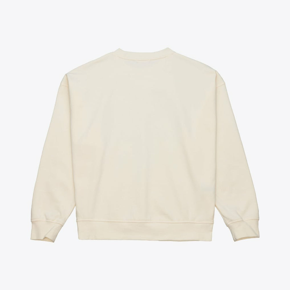 Miami Dolphins Women's Tonal Arch Sweatshirt - Cream - Mitchell & Ness
